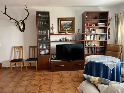 Una televisión o centro de entretenimiento en Casa Fuente Alhama