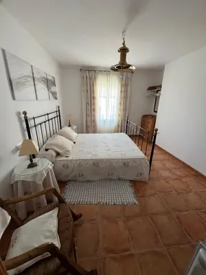 Cama o camas de una habitación en Casa Fuente Alhama