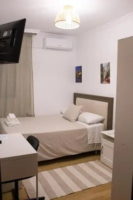Cama o camas de una habitación en habitacion acogedora con limpieza incluida- buena conexion