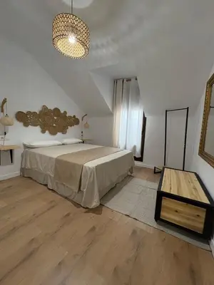 Cama o camas de una habitación en Casa Mariquilla