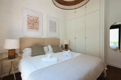 Cama o camas de una habitación en Al Sur Home Marqués