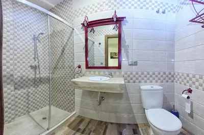 Un baño de Hostal Garlu