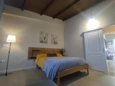 Cama o camas de una habitación en Encinas de la Plata