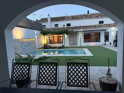 Piscina en o cerca de Alojamiento rural Peña de los Enamorados