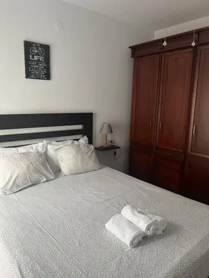 Cama o camas de una habitación en Ático Encarnación centro terraza y parking
