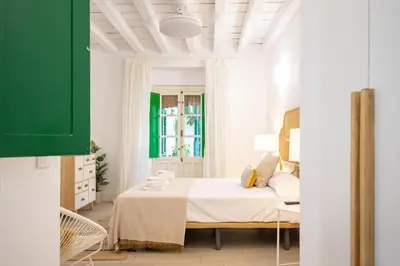 Cama o camas de una habitación en Alcazares Deluxe Suite by Valcambre