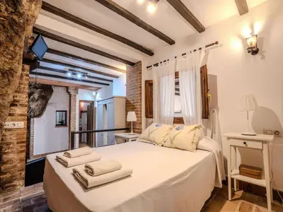 Cama o camas de una habitación en Apartment in Andalusia with Scenic Views