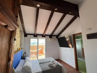 Cama o camas de una habitación en Casa Las Niñas