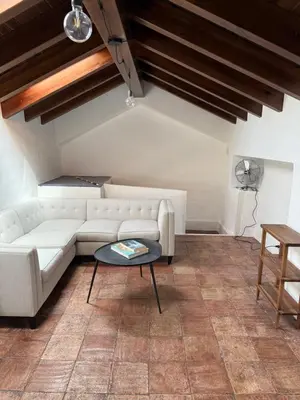 Zona de estar de Casa Entre Lunas - Stylish Rustic Retreat