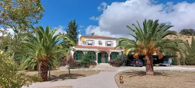 Jardín al aire libre en Habitacion Oliva