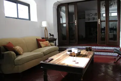 Zona de estar de Finca la Sabina, Olvera