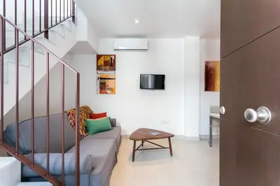 Una televisión o centro de entretenimiento en Veoapartment San Luis 65