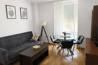 Zona de estar de Encantador Urban Victoria apartment