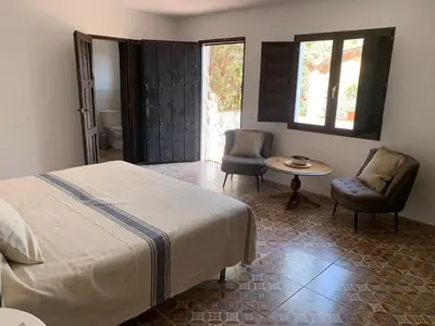 Cama o camas de una habitación en Casa el Chorro