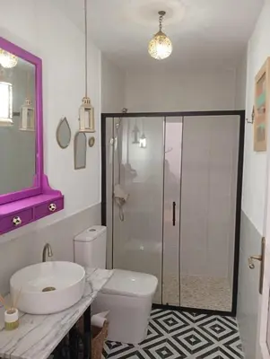 Un baño de Casa Rural la Sierra del Viento