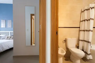 Un baño de Apartamentos San Leandro Ensenada