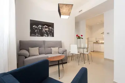 Zona de estar de Apartamentos San Leandro Ensenada