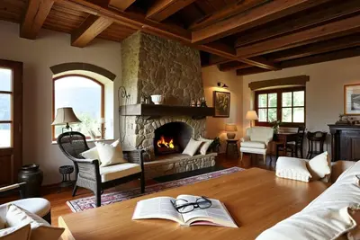 Zona de estar de Villa with Private Pool ZOI