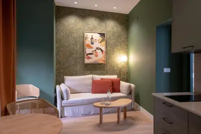 Zona de estar de Suites Hotel Cetina Casa de Aguilar