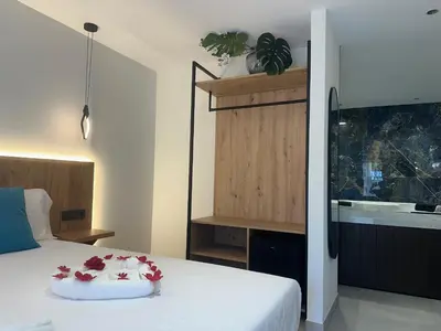 Cama o camas de una habitación en Villas Del Acebuche