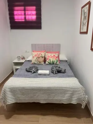 Cama o camas de una habitación en Casa en Villa Romero