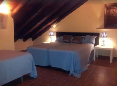Cama o camas de una habitación en Casa Cortijo