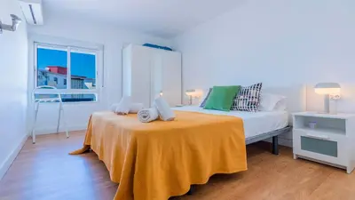 Cama o camas de una habitación en Apartamento con Vistas a la Catedral de Córdoba