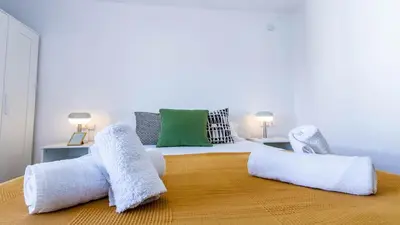 Cama o camas de una habitación en Apartamento con Vistas a la Catedral de Córdoba