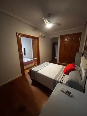 Cama o camas de una habitación en Casa Rural Quemadas AnayMiguel