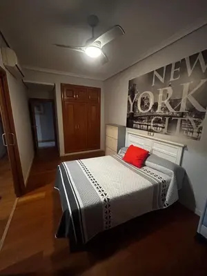 Cama o camas de una habitación en Casa Rural Quemadas AnayMiguel