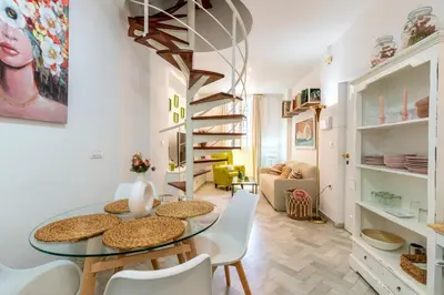 Zona de estar de Veoapartment Virgen de la Luz