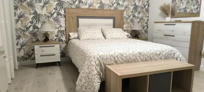 Cama o camas de una habitación en Fuente de la Villa Apartamento