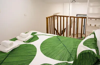 Cama o camas de una habitación en Encantador Estudio en el centro
