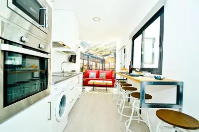Una cocina o zona de cocina en Morgado Suites