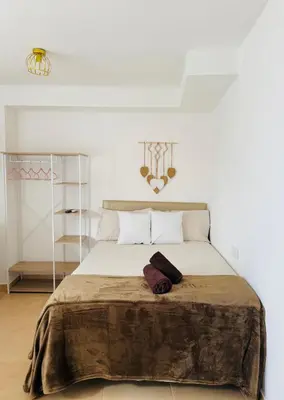 Cama o camas de una habitación en Estudio para pareja en Jaen