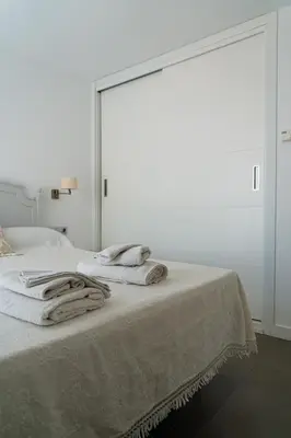 Cama o camas de una habitación en Piso-loft AOVE pleno centro