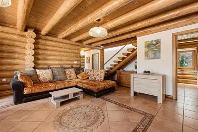 Zona de estar de Wood Sunrise