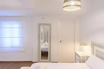 Cama o camas de una habitación en Vista Doña María Coronel A