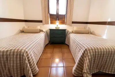 Cama o camas de una habitación en Hacienda Los Manchones