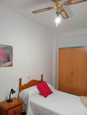 Cama o camas de una habitación en Alojamiento Rural Paraiso Pozuela