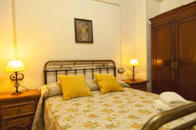 Cama o camas de una habitación en Casa Rural El Membrillo