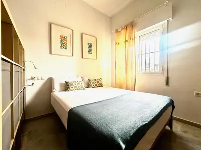 Cama o camas de una habitación en Hispalis Santa Angela