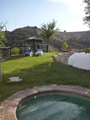 Vista general de una montaña o vista desde la casa o chalet