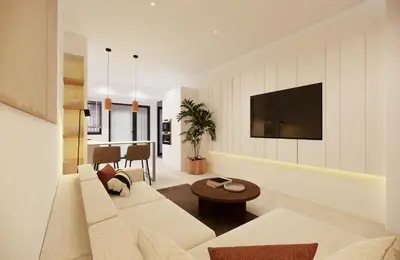 Una televisión o centro de entretenimiento en Panther Home Santa Justa