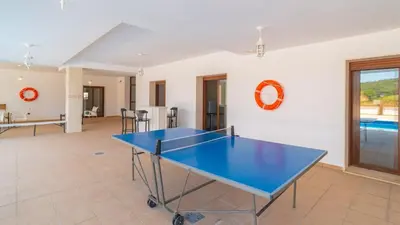 Instalaciones para jugar al ping pong en Finca Las Hoyas Loja by Ruralidays o alrededores