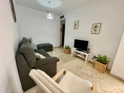Una televisión o centro de entretenimiento en Geysotur Chirinos house