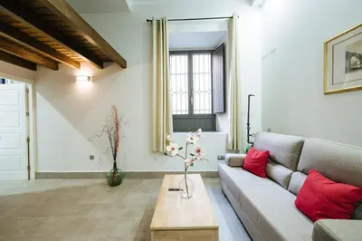 Zona de estar de Apartamentos Trinidad