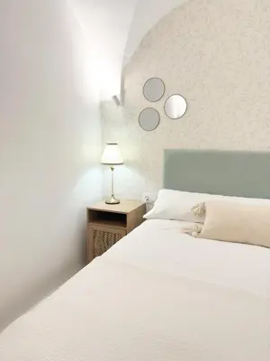 Cama o camas de una habitación en Casa Puerta del Valle