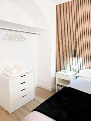 Cama o camas de una habitación en Casa Puerta del Valle