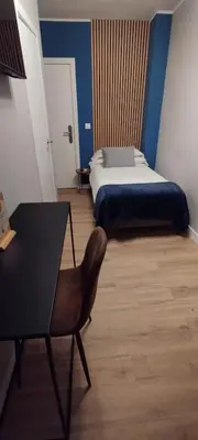 Cama o camas de una habitación en Casa Ollerías